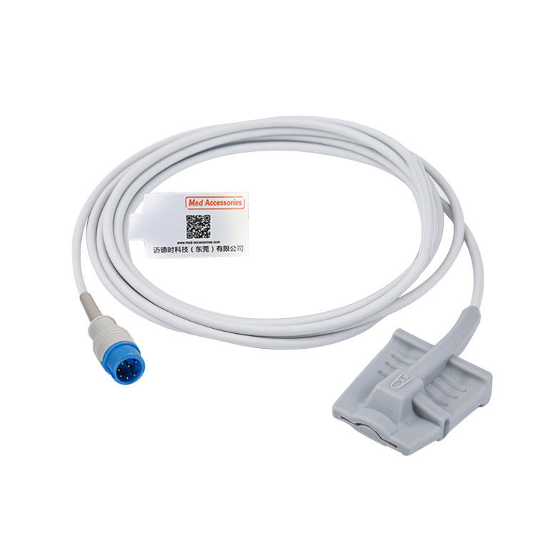 Mindray Silicone Reusable Spo2 Sensor 7 Pins For Adult Finger Clip Connector