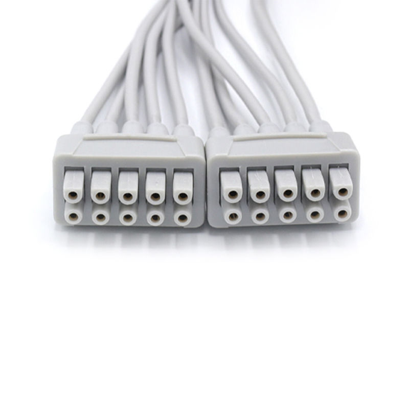 GE Marquette EKG Cable 10 Leads Gray Color Compatible Stable