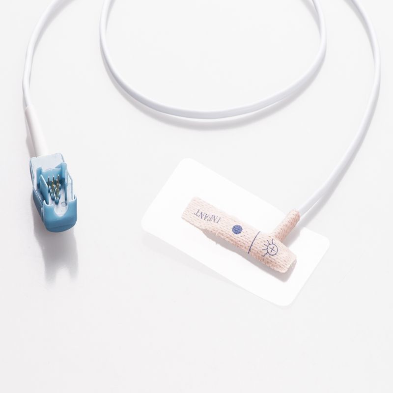 Compatible GE OXYTIP OXY-AP Disposable Oximax Spo2 Adhesive Sensor 8 Pins Adult Probe