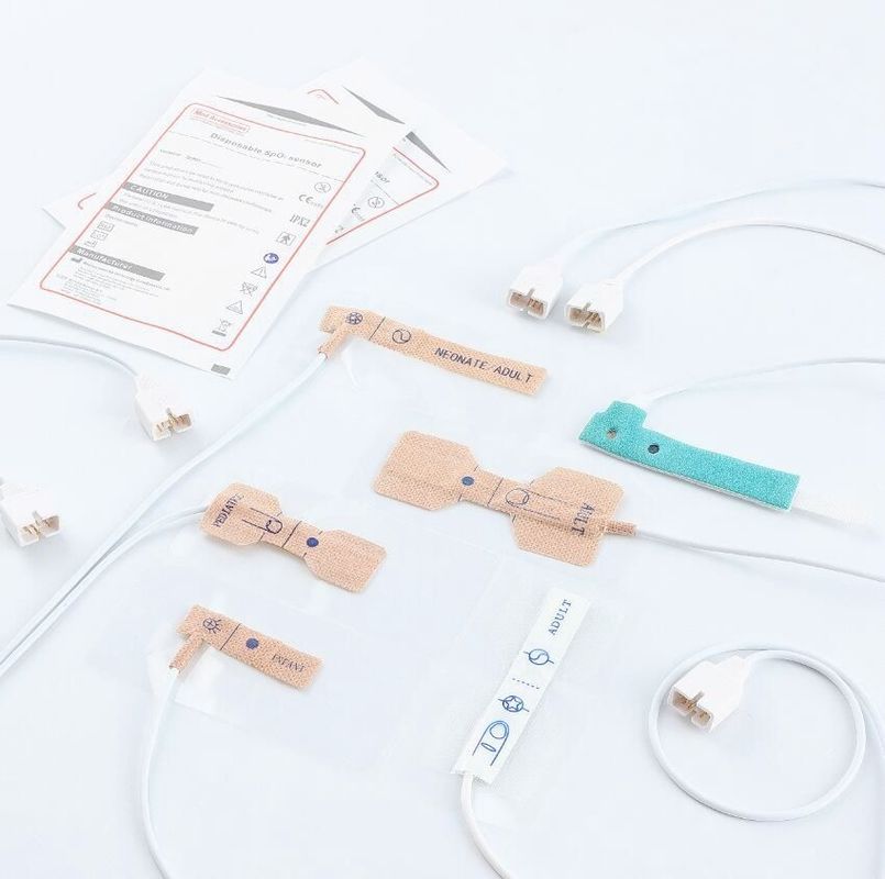 Compatible GE OXYTIP OXY-AP Disposable Oximax Spo2 Adhesive Sensor 8 Pins Adult Probe