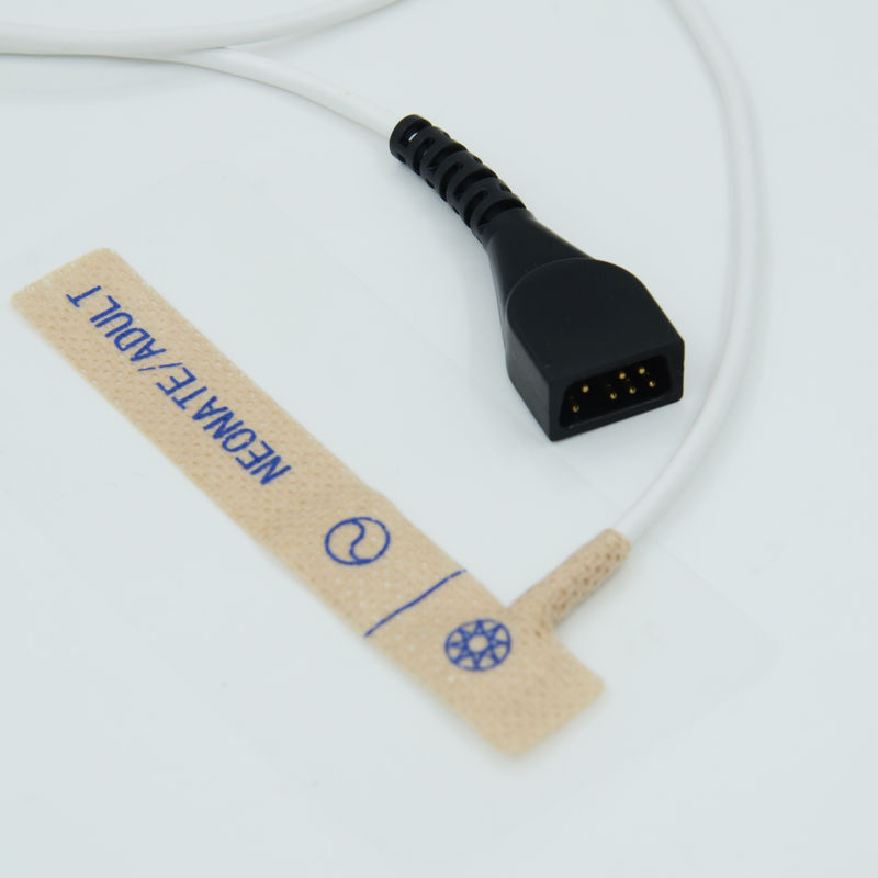 Adhesive Disposable Pulse Oximeter Finger Probe Length 90cm White Color