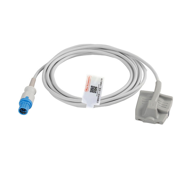 Multicable Reusable Spo2 Sensor Drager 7 Pin TPU Material Gray Color