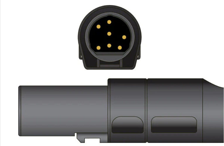 Datex GE Ohmeda Compatible Short 7pin Finger Clip SpO2 Sensor - OXY-F1-H