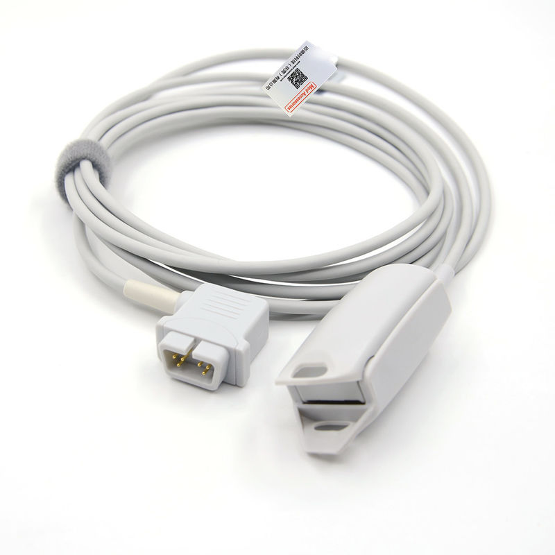 Practical Gray Reusable Pulse Oximeter Sensor , Reusable infant silicone soft tip SpO2 Sensor for DRE patient monitors