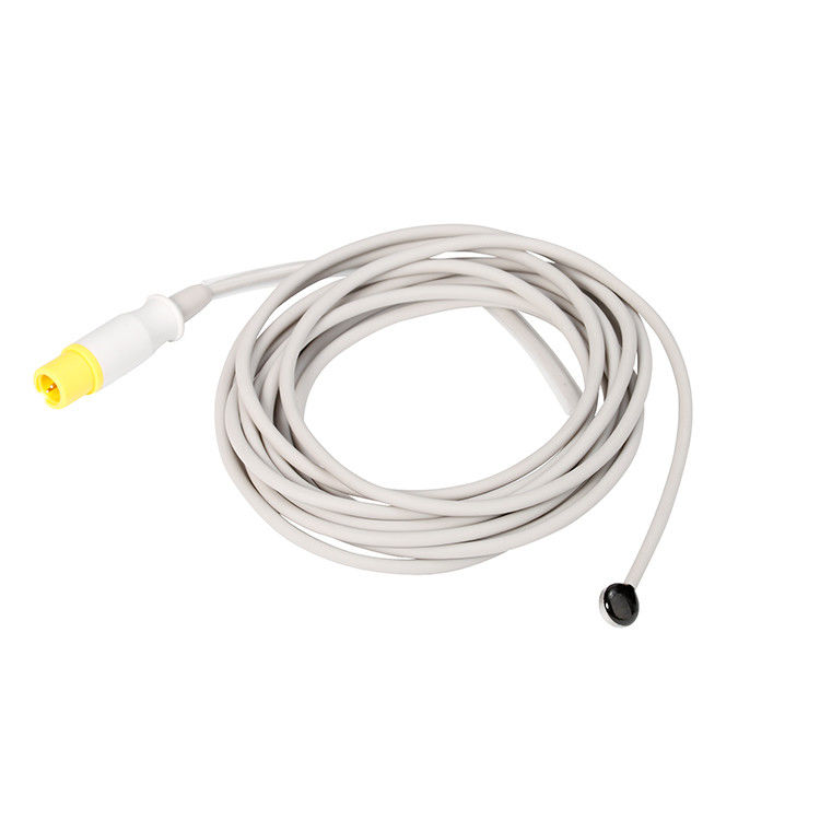 Adult Gray Skin Surface medical Temperature Probe Portable For Patient Monitor