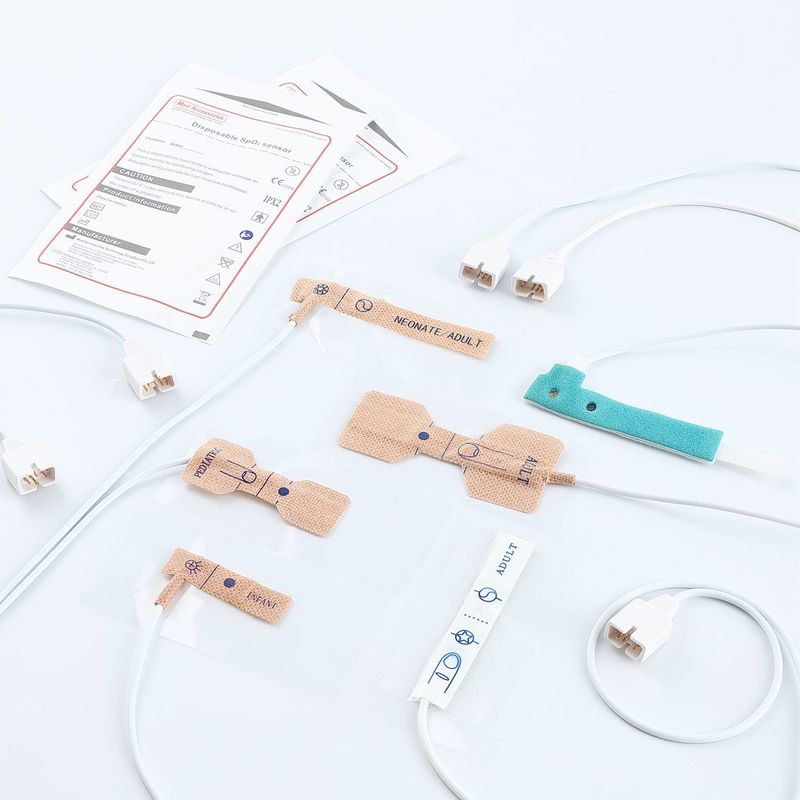 Medical Adult Disposable Spo2 Sensor Adhesive Durable For Main Brand Monitors
