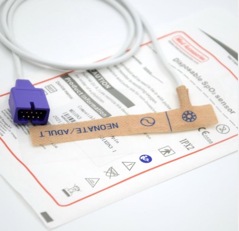 Portable Nellcor Pediatric Spo2 Sensor Nontoxic Disposable Oximeter Sensor
