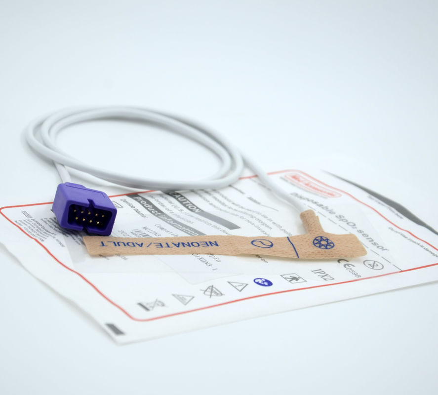 Portable Nellcor Pediatric Spo2 Sensor Nontoxic Disposable Oximeter Sensor