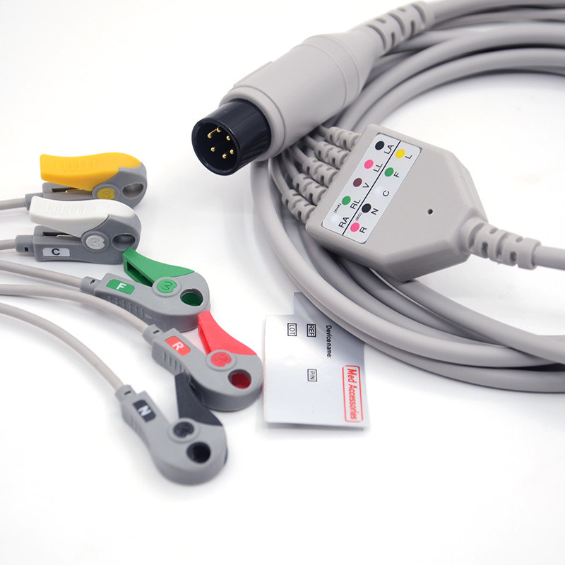 Compatible Mindray Portable Spo2 Probe Sensor Round Connector Pulse Oximeter Cable