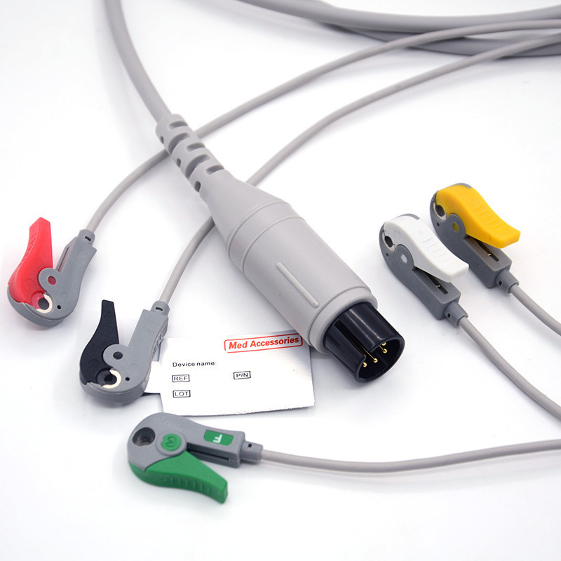 Compatible Mindray Portable Spo2 Probe Sensor Round Connector Pulse Oximeter Cable