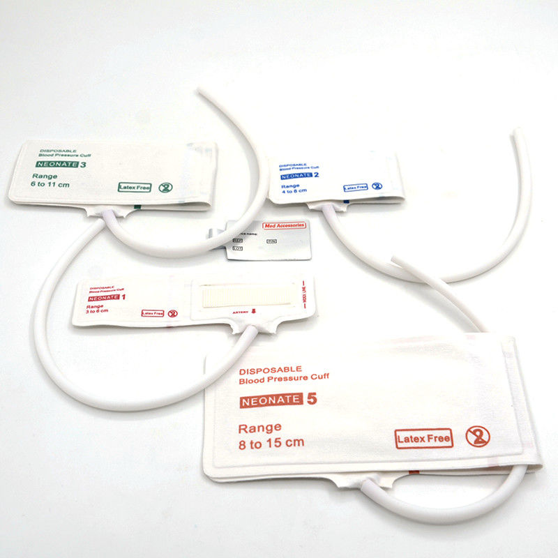 Med Accessories ISO13485 NIBP Cuff Reusable Disposable TPU Material For Infants Adult