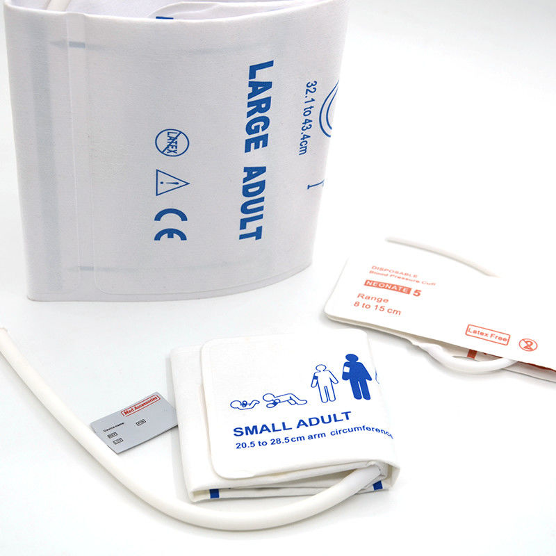 Med Accessories ISO13485 NIBP Cuff Reusable Disposable TPU Material For Infants Adult