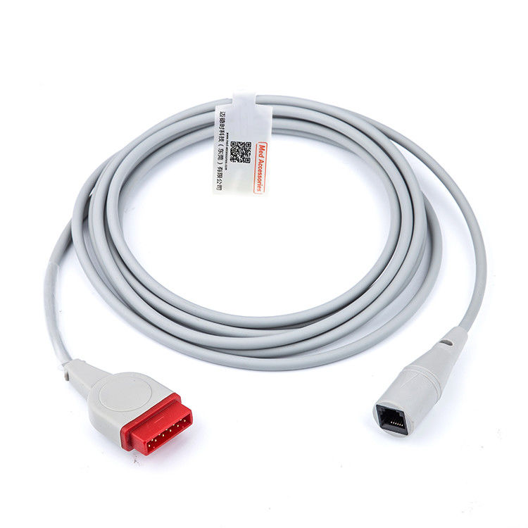 Blood Invasive Pressure IBP Adapter Cable GE Healthcare Transducer 11 Pin Med Accessories