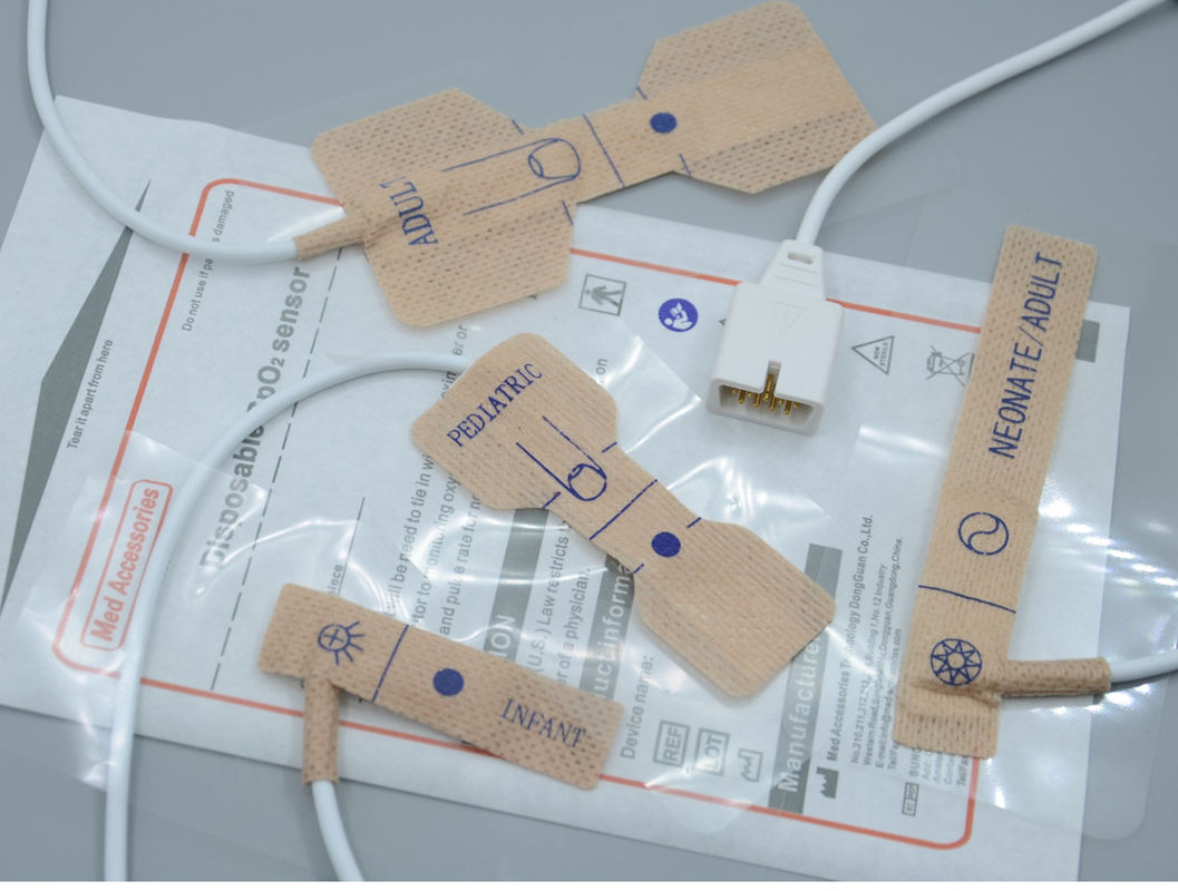 Factory Medical Adult Disposable Spo2 Sensor Adhesive Durable For Main Brand Monitors