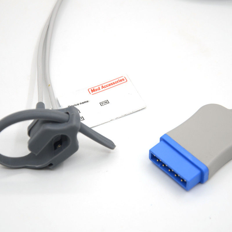 Reusable Adult Soft Tip Spo2 Sensor Probe Straps Spo2 Sensor Compatible GE Marquette 11pin Ge Spo2 Sensor