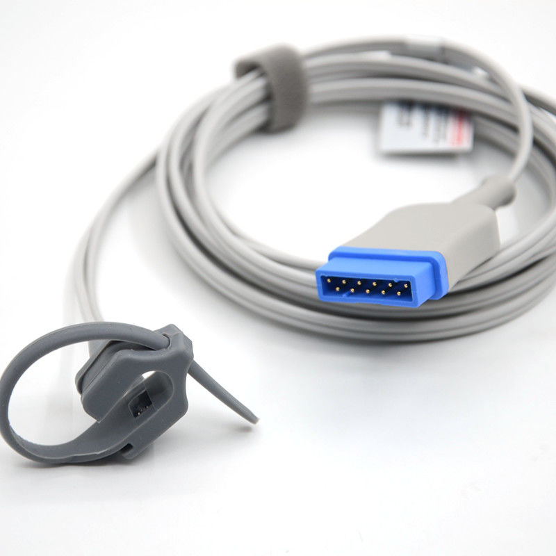 Reusable Adult Soft Tip Spo2 Sensor Probe Straps Spo2 Sensor Compatible GE Marquette 11pin Ge Spo2 Sensor