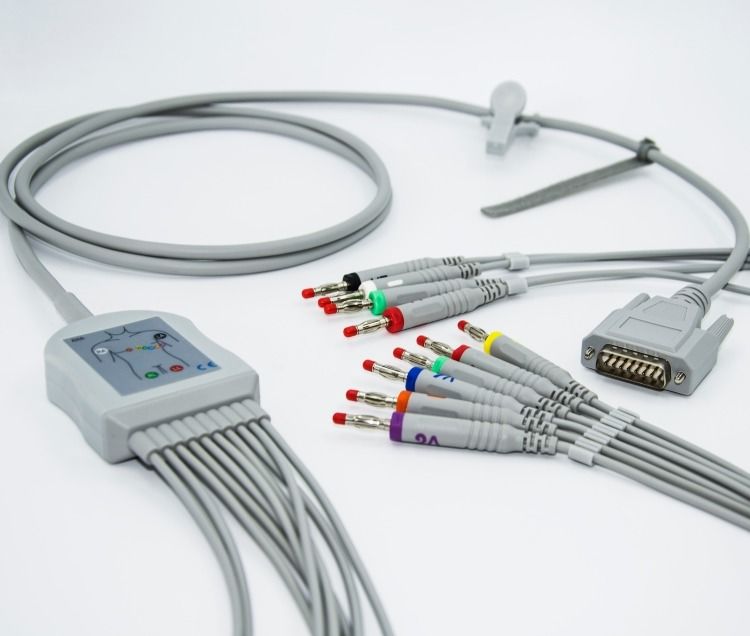 Mortara Banana Plug EKG Cable Set 3.0 Cable Diameter For Patient Monitor Accessory