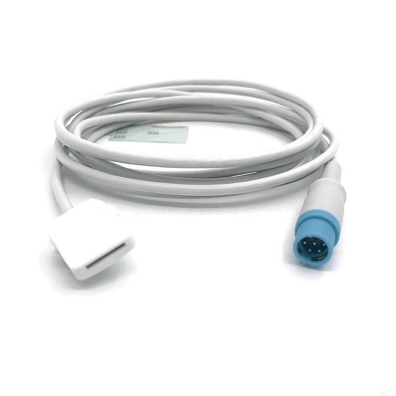 TPU Gray Spo2 Sensor Cable Single Pack For All Patient Types For Masimo 7 Pin To Drager