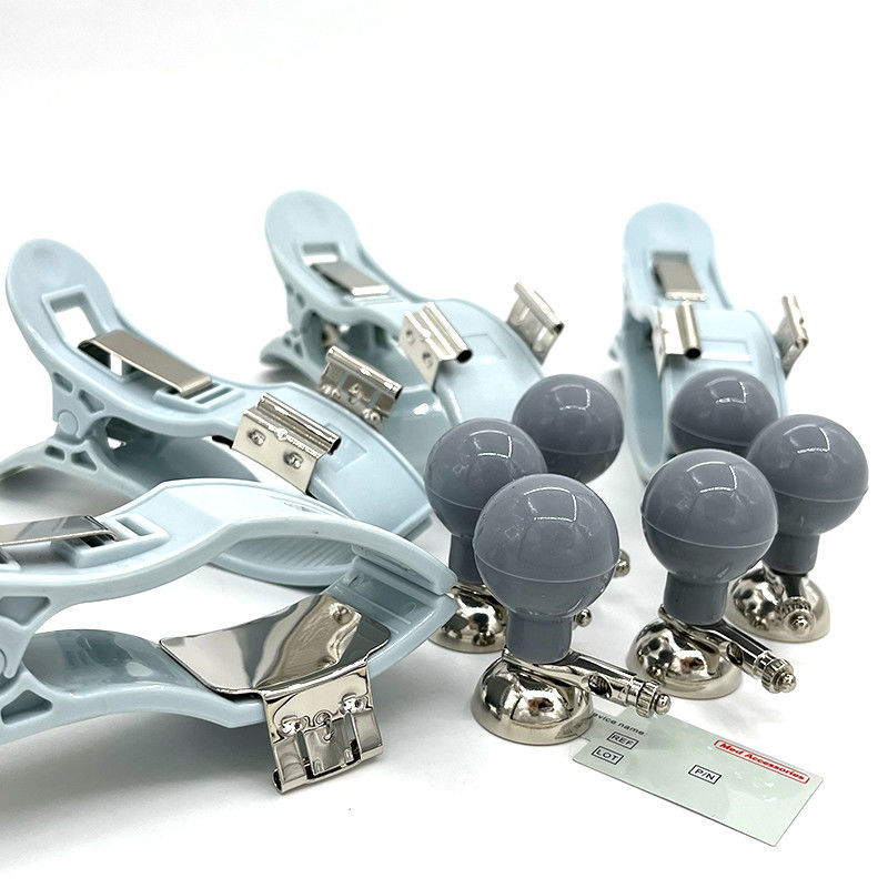 Reusable Nickel Limb Clamp And Suction Cups Electrodes For ECG Machine Accessories In Adult Size