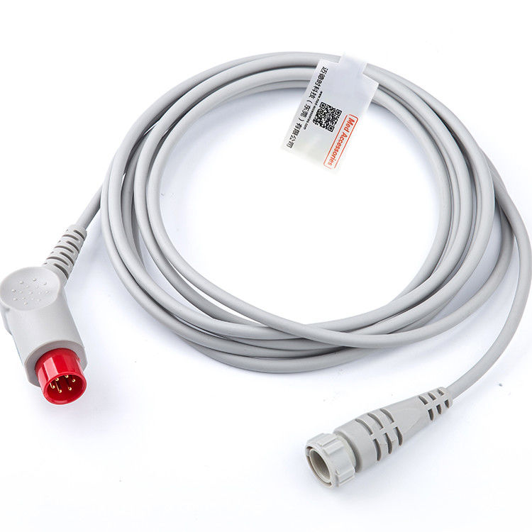 Medical Practical Grey Color Cable IBP Compatible Mindray To MX Multi Function