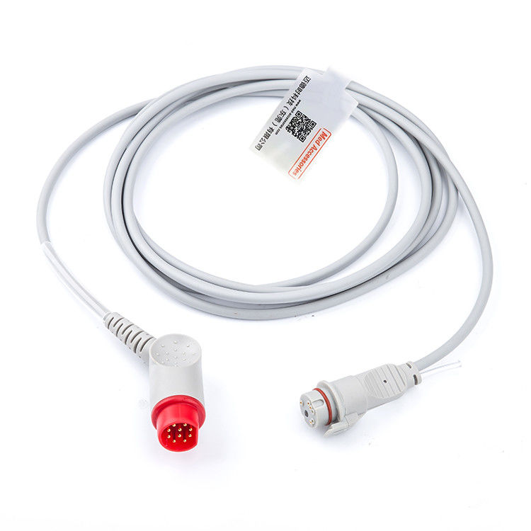 Medical Practical Grey Color Cable IBP Compatible Mindray To MX Multi Function