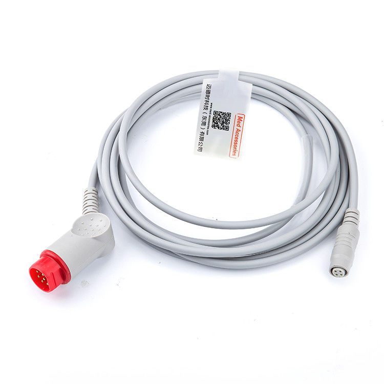 Medical Practical Grey Color Cable IBP Compatible Mindray To MX Multi Function