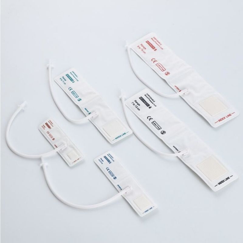 Diposable NIBP Cuff All Size Air Hose Choosable TPU Material Small Adult Child Neonate
