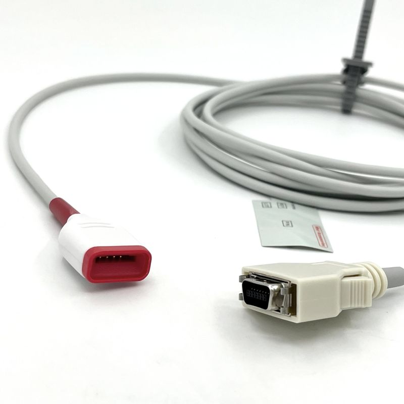 Compatible with M- Gray TPU SpO2 Sensor Extension Cable for Medical Care Monitor Accessories