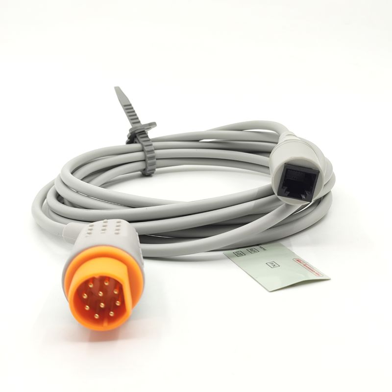 Medical Monitor Accessory Practical Grey Color IBP Cable Compatible Siemens To MX Multi Function