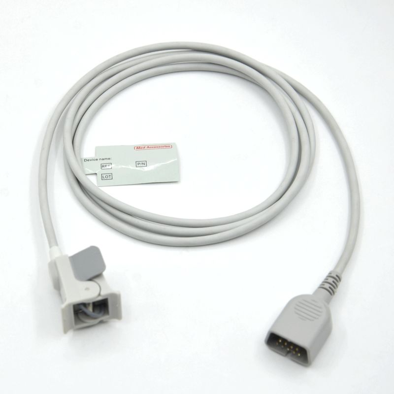 Manufacturer Monitor Accessories Pediatric Finger Compatible Nihon kohden 9pin Reusable SpO2 Sensor