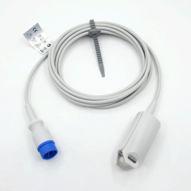 Manufacturer Monitor Accessories Reusable Adult Clip Compatible Creative K12 SpO2 Sensor