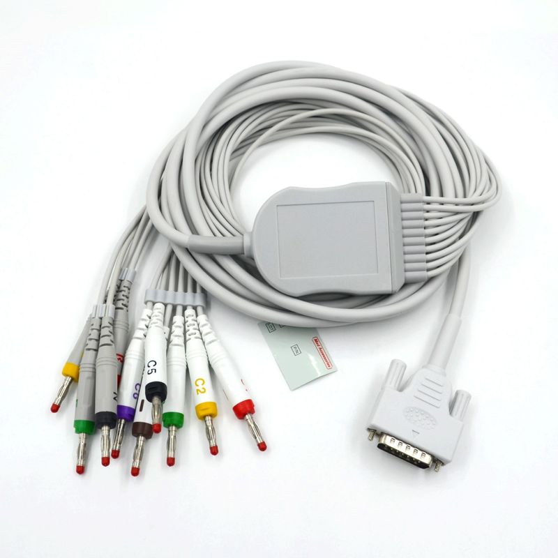 Compatible Nihon Kohden 10 Leads EKG Cable For Patient Monitor Accessory
