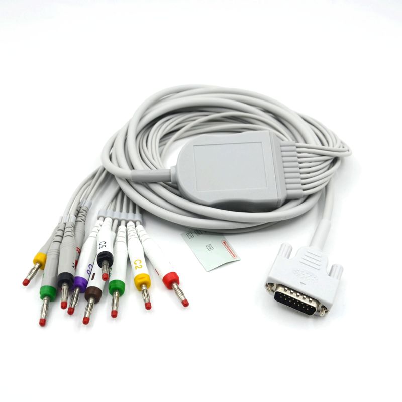 Compatible Nihon Kohden 10 Leads EKG Cable For Patient Monitor Accessory