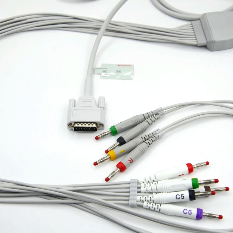 Compatible Nihon Kohden 10 Leads EKG Cable For Patient Monitor Accessory
