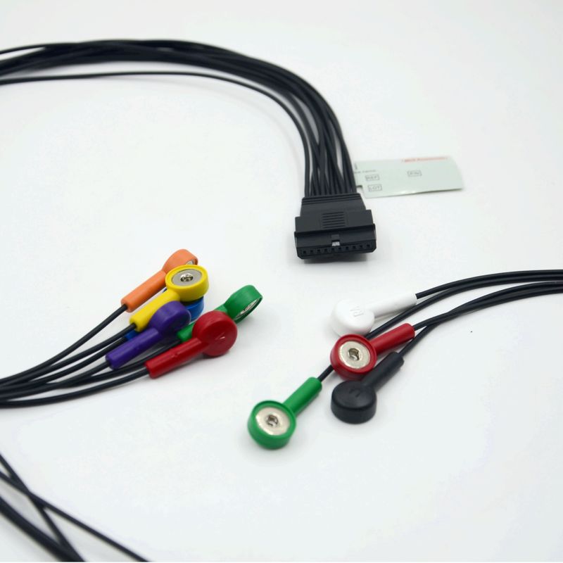 Compatible Schiller 10 Lead ECG Patient Cable Schiller for Schiller MS-12 Blue ECG Cable