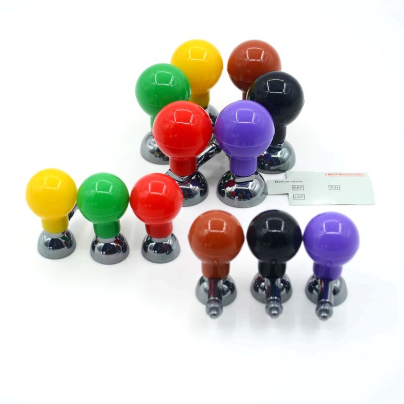 ISO13485 Adult Pediatric ECG Electrode Suction Ball With Screw Multi-Color Universal 6pcs/box
