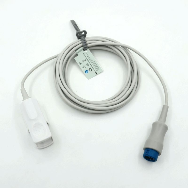 Manufacturer Monitor Accessories Reusable Adult Clip Compatible Mindray SpO2 Sensor for T5/T8,7pin,3m