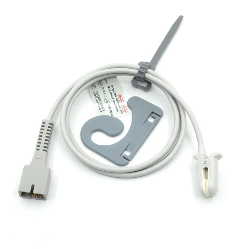 Manufacturer Monitor Accessories Reusable Compatible Nellcor PM-50,PM-60 NPB 40 7Pin Ear Clip SpO2 Sensor