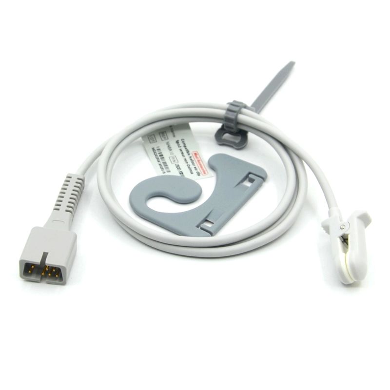 Manufacturer Monitor Accessories Reusable Compatible Nellcor PM-50,PM-60 NPB 40 7Pin Ear Clip SpO2 Sensor