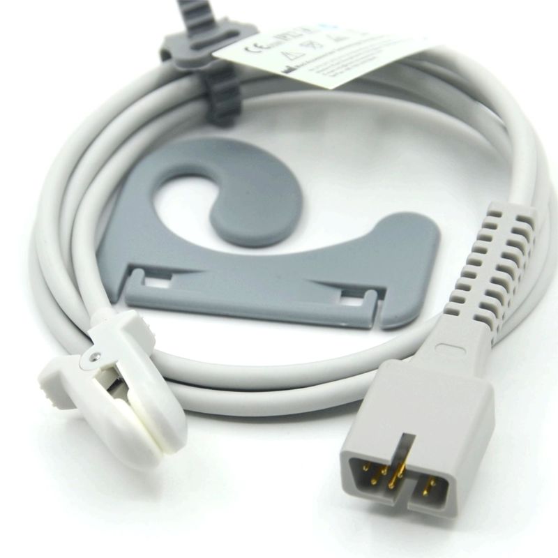 Manufacturer Monitor Accessories Reusable Compatible Nellcor PM-50,PM-60 NPB 40 7Pin Ear Clip SpO2 Sensor