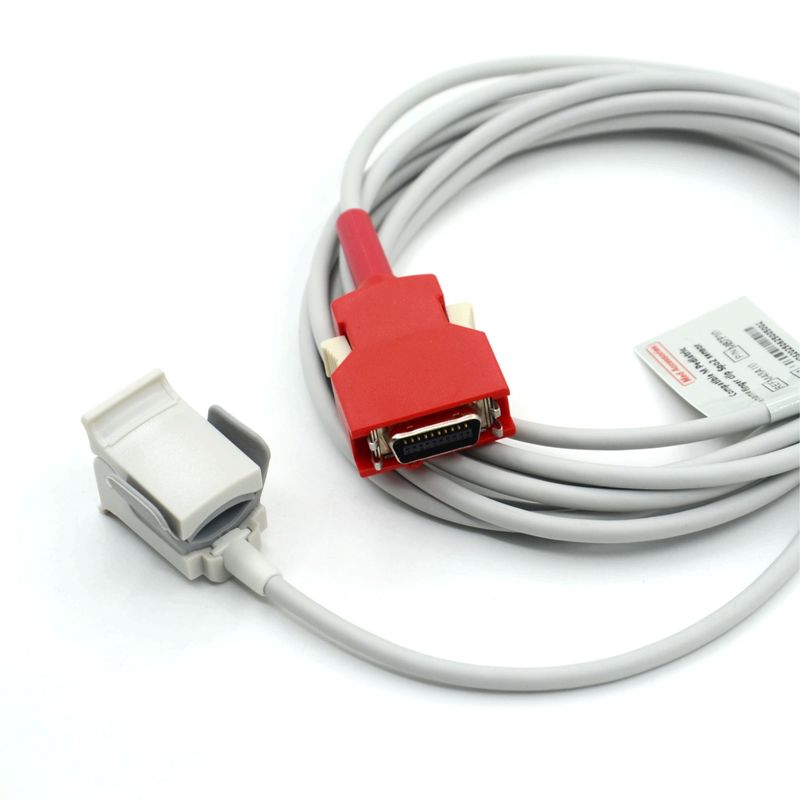 Medical Monitor Accessory Compatible for Masimo Red 20pin Radical-7 Rad-87 Rad-57 Reusable Pediatric Clip Spo2 Sensor