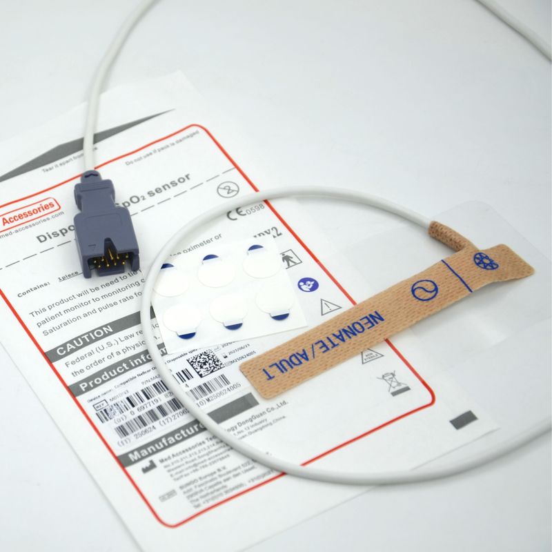 Medical Accessories Supplier Compatible Masim 2329 Neonate/ Adult 9pin Disposable SpO2 Sensor