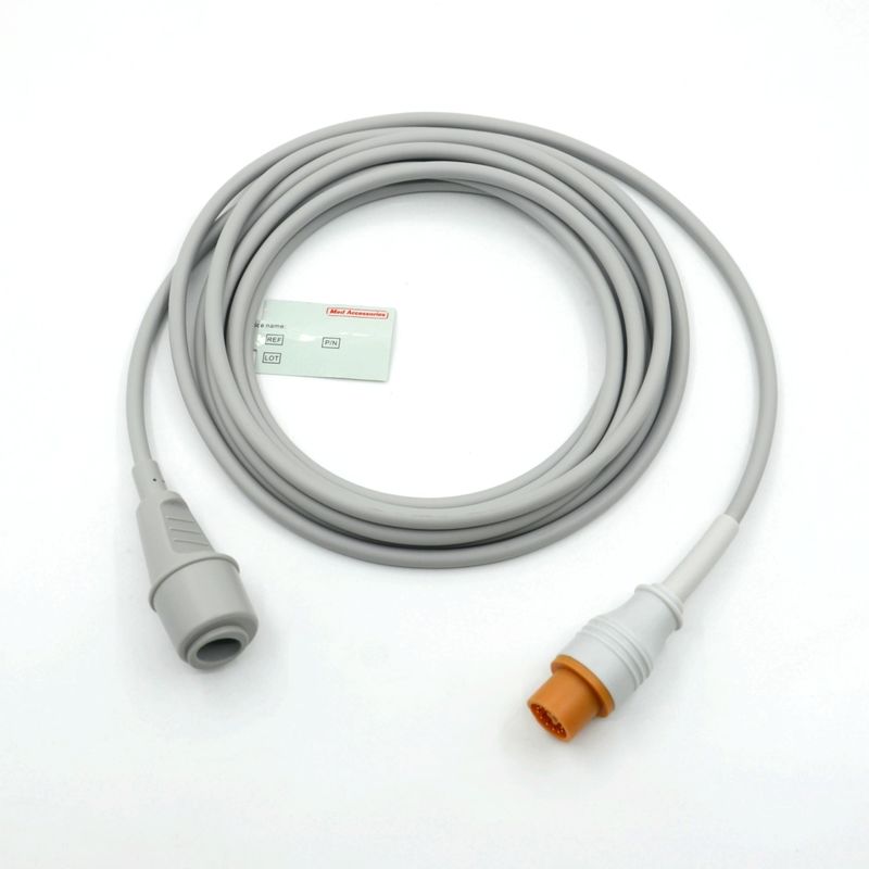 Medical Monitor Accessory Practical Grey Color Compatible Fukuda To Edward Multi Function IBP Cable