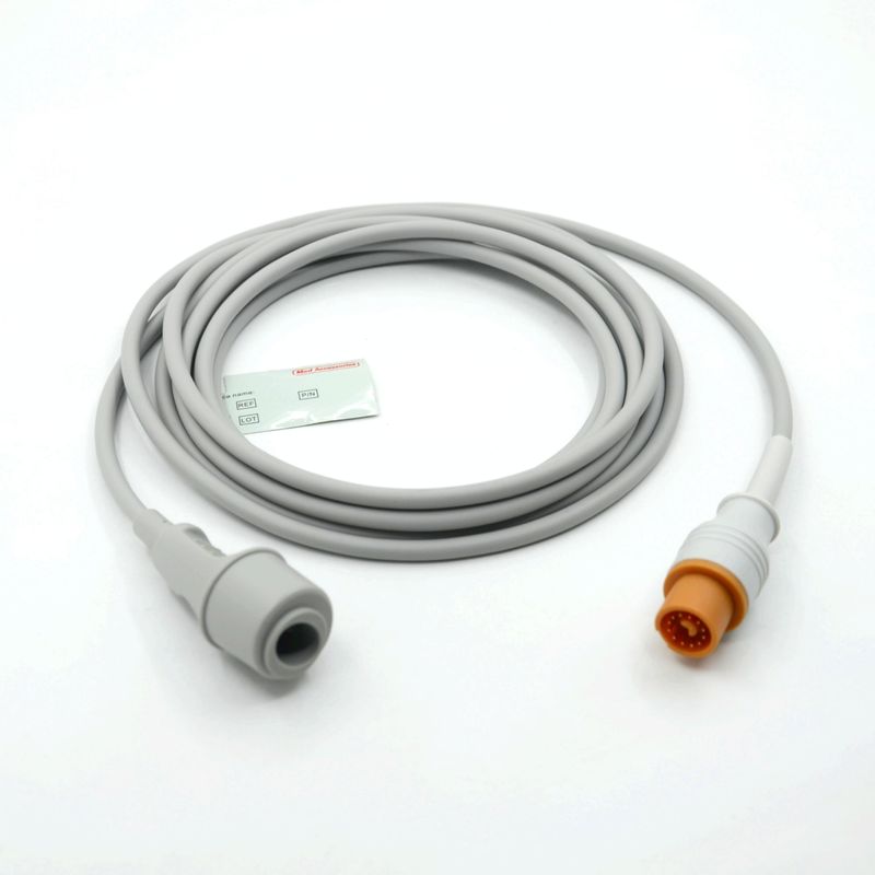 Medical Monitor Accessory Practical Grey Color Compatible Fukuda To Edward Multi Function IBP Cable