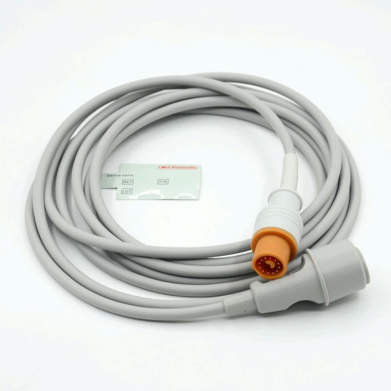 Medical Monitor Accessory Practical Grey Color Compatible Fukuda To Edward Multi Function IBP Cable