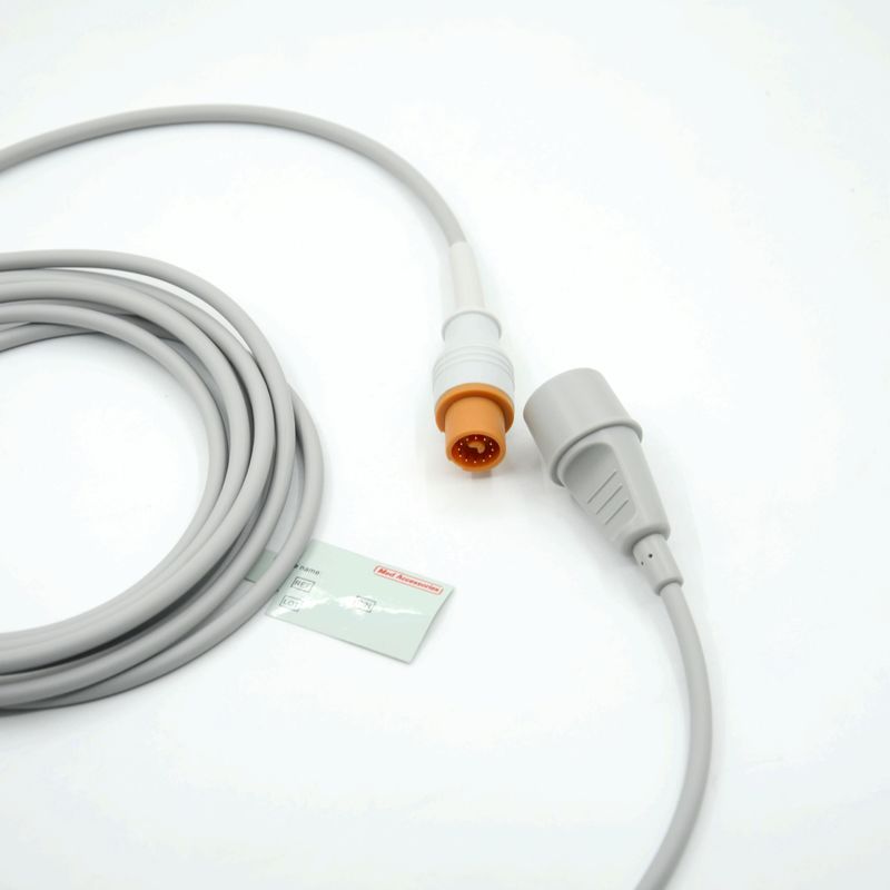 Medical Monitor Accessory Practical Grey Color Compatible Fukuda To Edward Multi Function IBP Cable