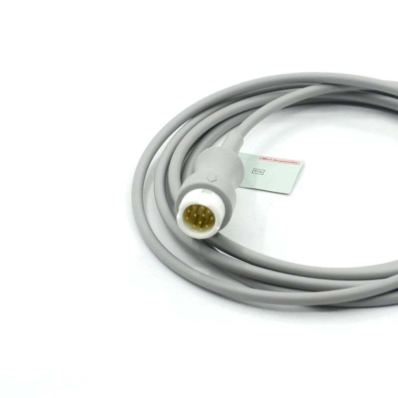 Medical Equipment OEM Compatible with HP 5 Leads IEC 12 Pins Monitor ECG Trunk Cable