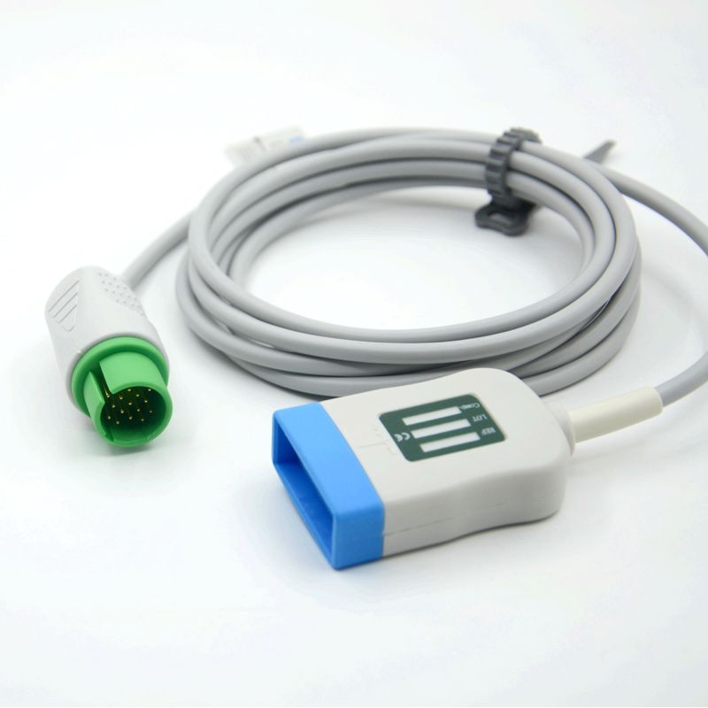 Medical Monitor Accessory Compatible Spacelabs ECG Trunk Cable 5 Lead IEC EKG Cable