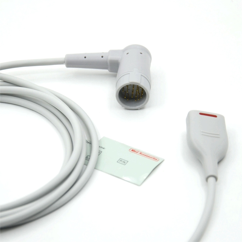 Medical Accessory Compatible Philips to M SpO2 Adapter Cable TPU Spo2 Extension Cable