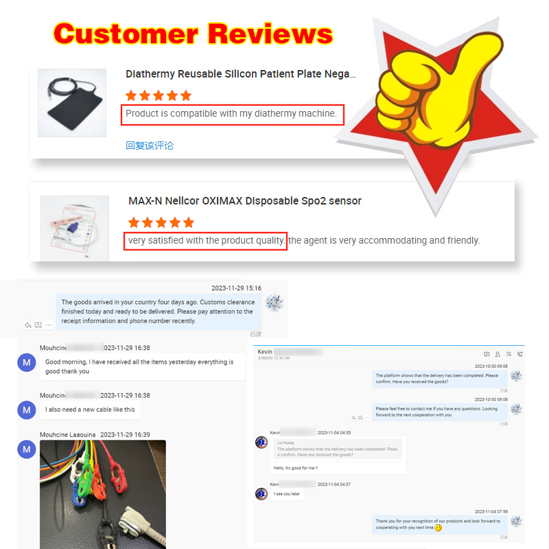 Compatible Mindray Portable Spo2 Probe Sensor Round Connector Pulse Oximeter Cable